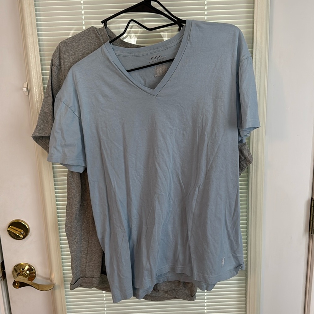 SET OF 2 RALPH LAUREN POLO TSHIRTS LARGE
